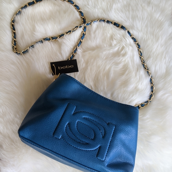 NWT Blue Crossbody Purse by BEBE - Picture 1 of 8